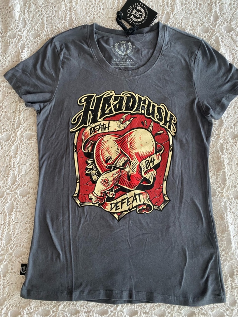 Head Rush Fortune Favours the Brave Premium Quality Women's Size L Shirt NWT